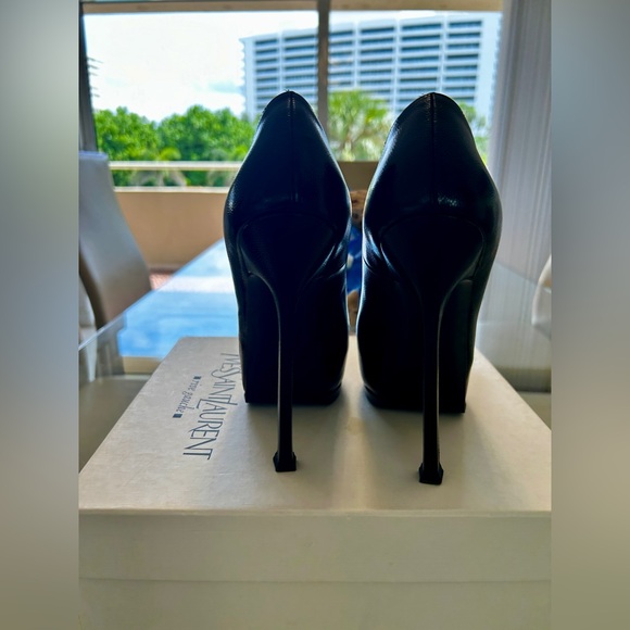 YVES SAINT LAURENT VERNIGOLF NERO PLATFORM - Picture 7 of 7